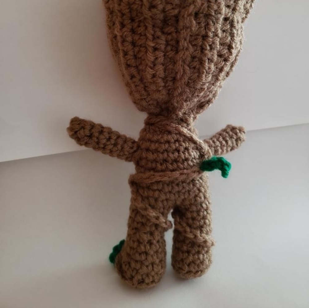 Hand Made Groot Inspired Amigurumi - Picture 4 of 5
